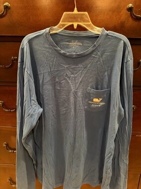 Vineyard Vines Men’s Long-Sleeve Pocket Tee - royal blue